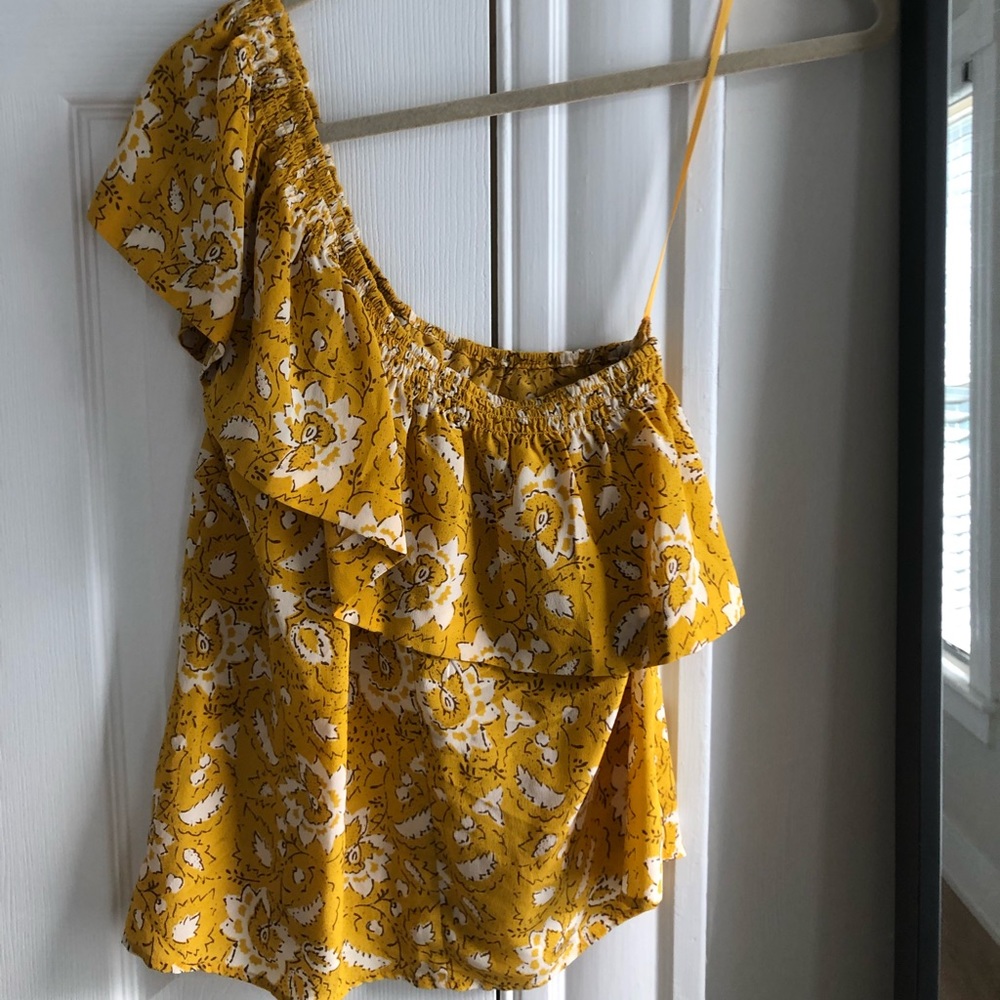 Madewell one shoulder top